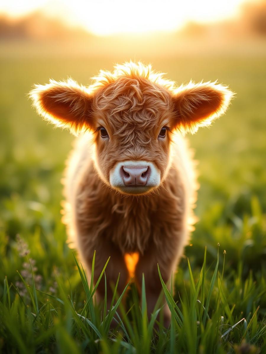 Mini Highland calf